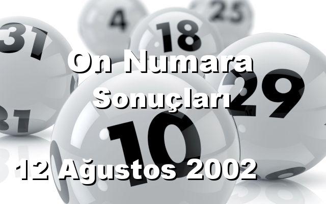 On Numara detay bilgiler 12/08/2002