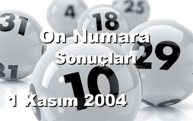 On Numara detay bilgiler 01/11/2004