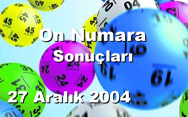 On Numara detay bilgiler 27/12/2004