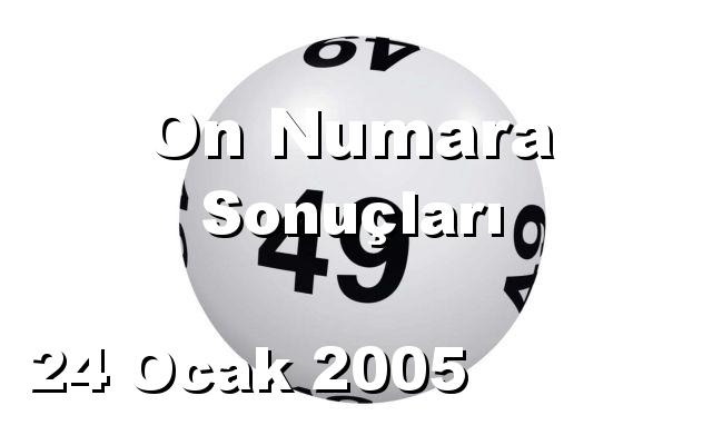 On Numara detay bilgiler 24/01/2005