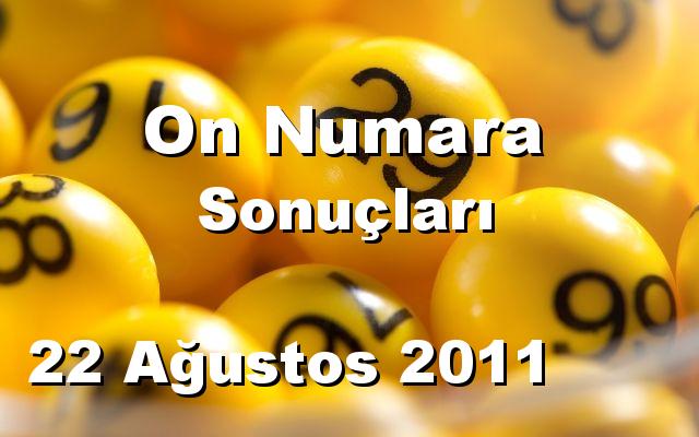 On Numara detay bilgiler 22/08/2011