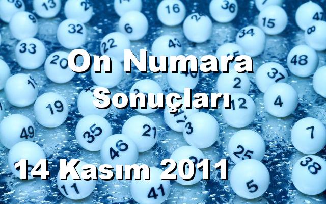 On Numara detay bilgiler 14/11/2011