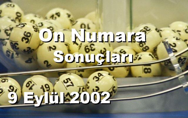 On Numara detay bilgiler 09/09/2002