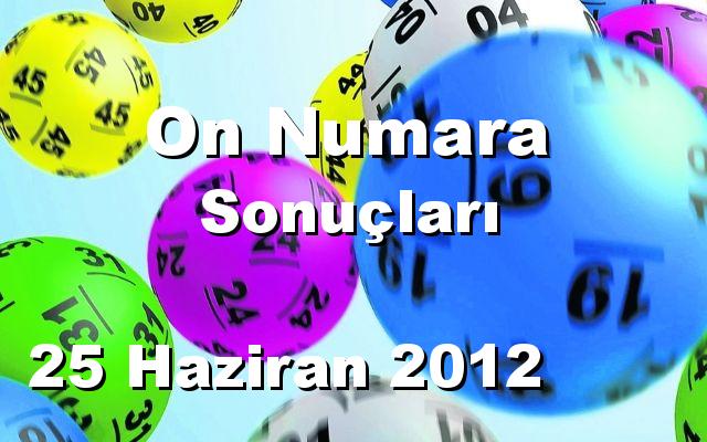 On Numara detay bilgiler 25/06/2012