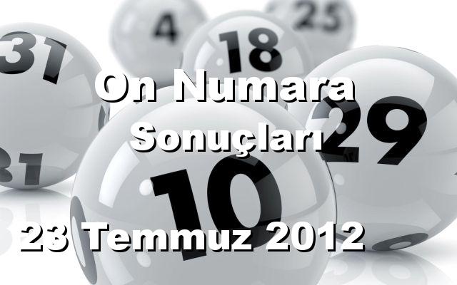 On Numara detay bilgiler 23/07/2012