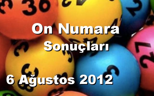 On Numara detay bilgiler 06/08/2012