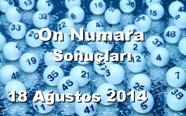 On Numara detay bilgiler 18/08/2014