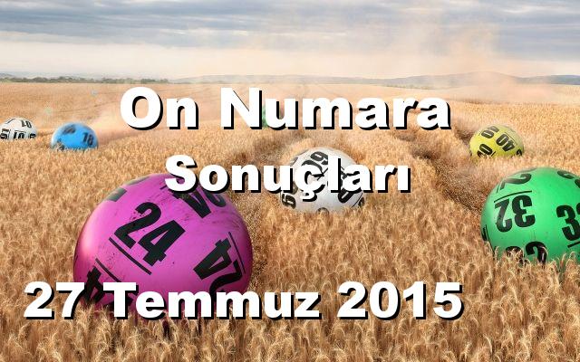 On Numara detay bilgiler 27/07/2015