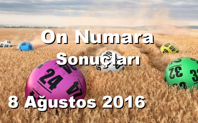 On Numara detay bilgiler 08/08/2016