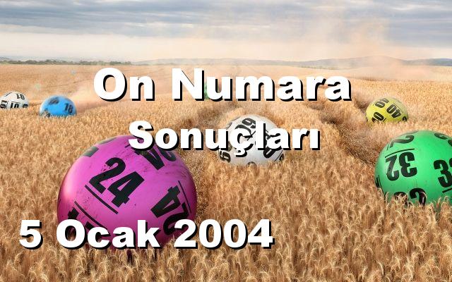 On Numara detay bilgiler 05/01/2004