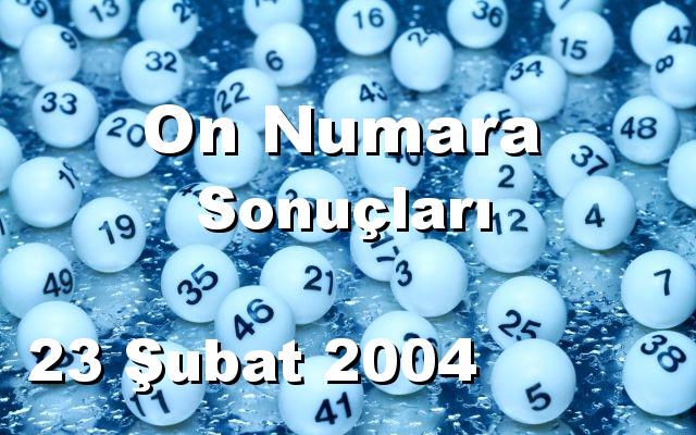 On Numara detay bilgiler 23/02/2004