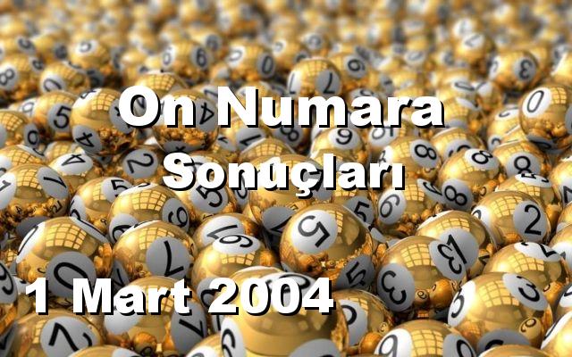 On Numara detay bilgiler 01/03/2004