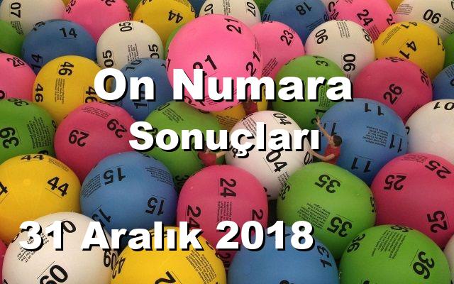 On Numara detay bilgiler 31/12/2018