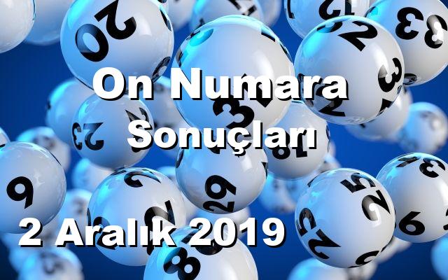 On Numara detay bilgiler 02/12/2019