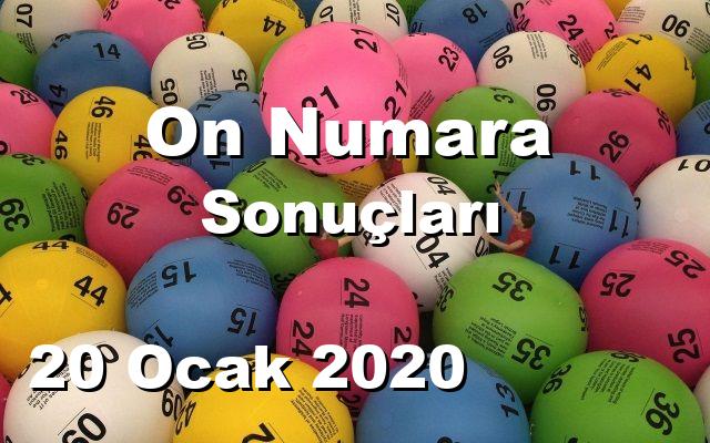 On Numara detay bilgiler 20/01/2020