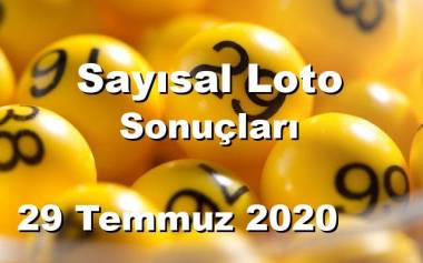 Sayısal Loto 29 Temmuz 2020