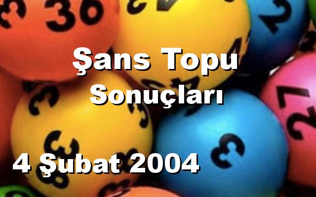 Şans Topu detay bilgiler 04/02/2004