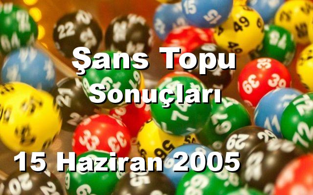 Şans Topu detay bilgiler 15/06/2005