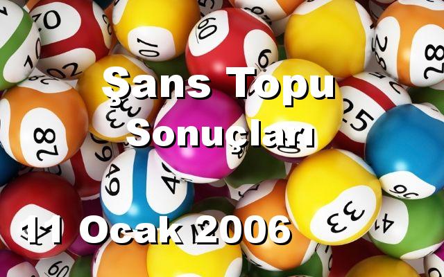 Şans Topu detay bilgiler 11/01/2006