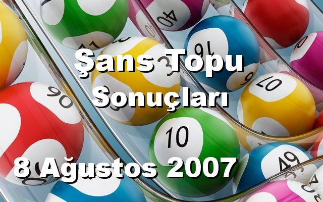 Şans Topu detay bilgiler 08/08/2007