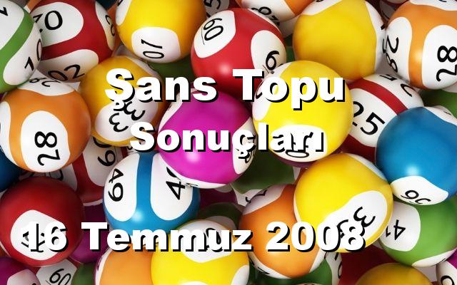 Şans Topu detay bilgiler 16/07/2008