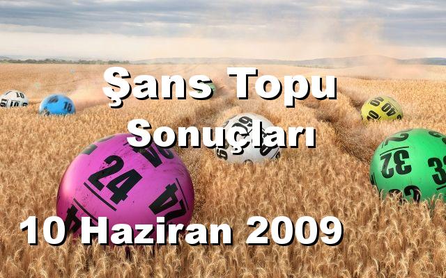 Şans Topu detay bilgiler 10/06/2009