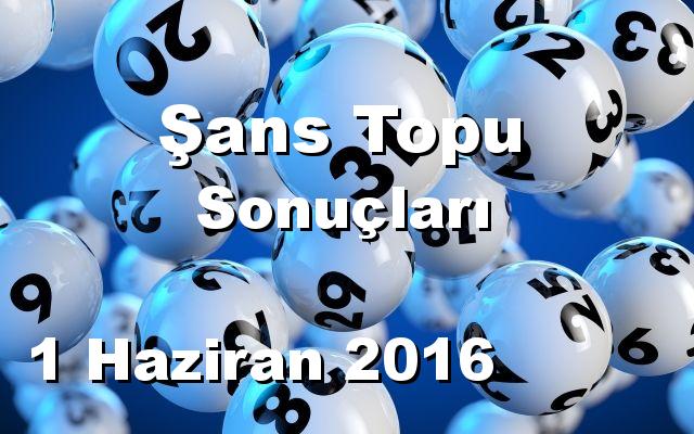 Şans Topu detay bilgiler 01/06/2016