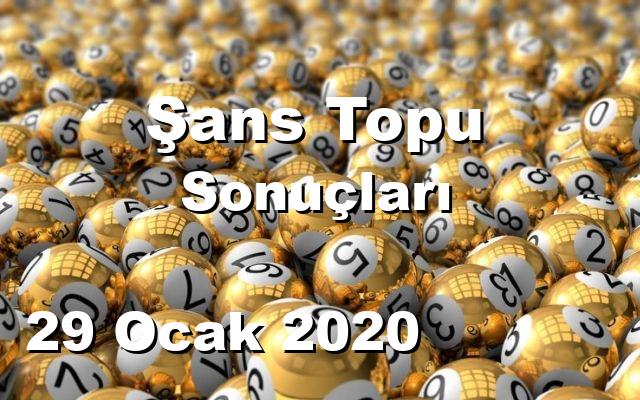 Şans Topu detay bilgiler 29/01/2020