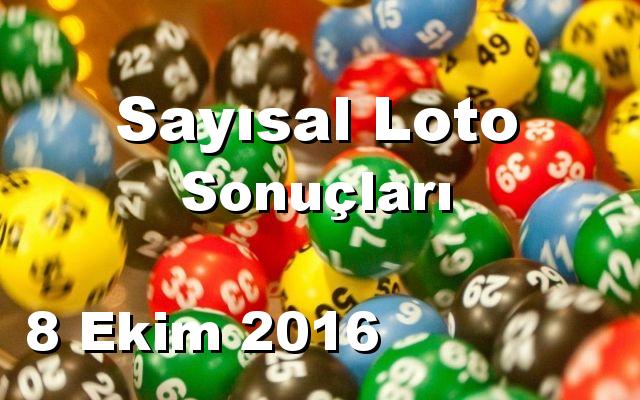 Sayısal Loto detay bilgiler 08/10/2016