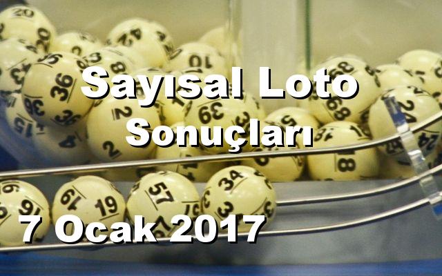 Sayısal Loto detay bilgiler 07/01/2017