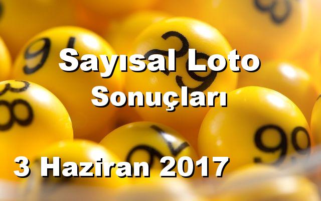 Sayısal Loto detay bilgiler 03/06/2017