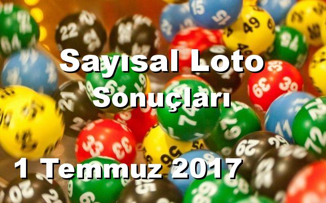 Sayısal Loto detay bilgiler 01/07/2017