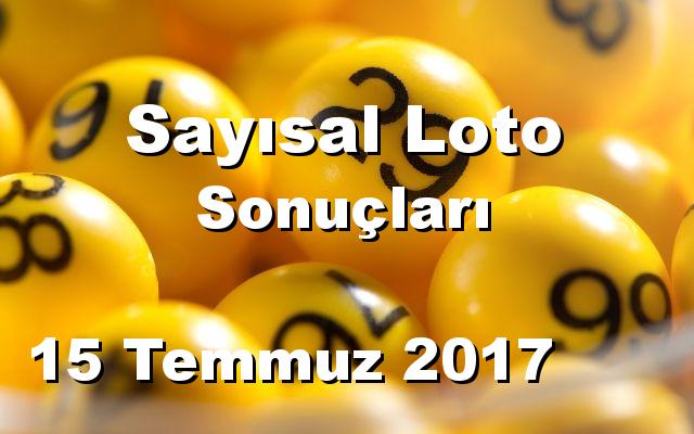 Sayısal Loto detay bilgiler 15/07/2017