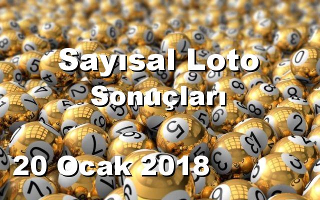 Sayısal Loto detay bilgiler 20/01/2018