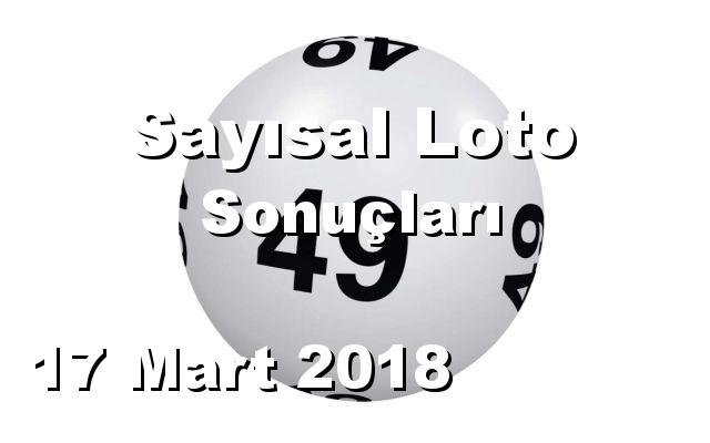 Sayısal Loto detay bilgiler 17/03/2018