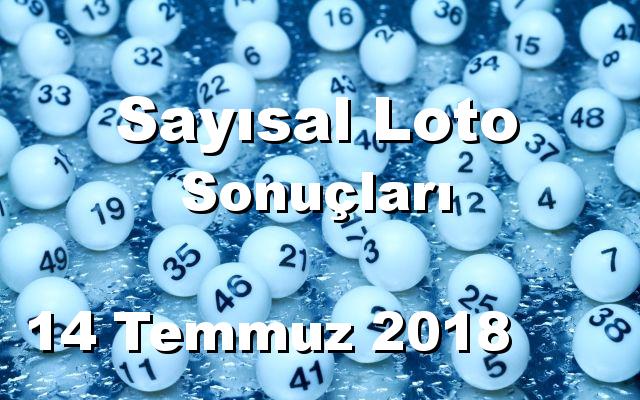 Sayısal Loto detay bilgiler 14/07/2018