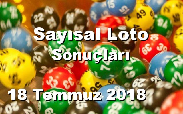 Sayısal Loto detay bilgiler 18/07/2018