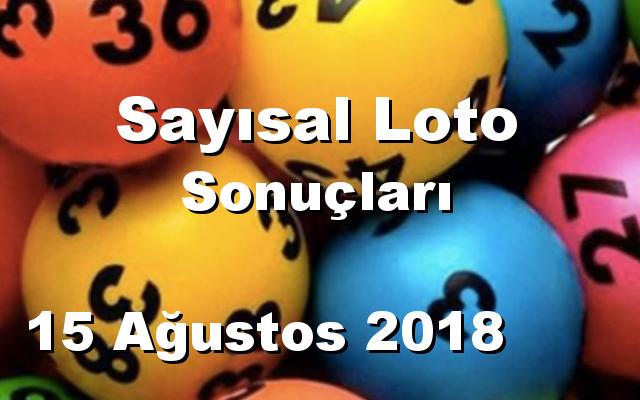 Sayısal Loto detay bilgiler 15/08/2018