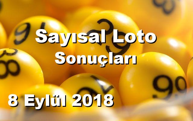 Sayısal Loto detay bilgiler 08/09/2018