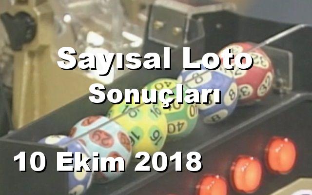 Sayısal Loto detay bilgiler 10/10/2018