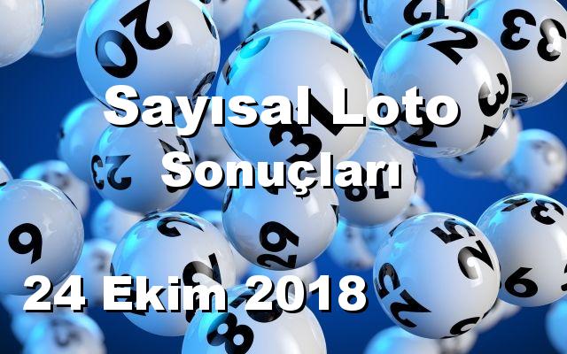 Sayısal Loto detay bilgiler 24/10/2018