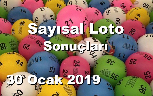 Sayısal Loto detay bilgiler 30/01/2019