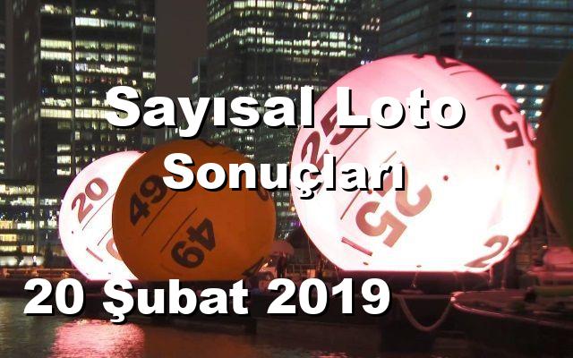 Sayısal Loto detay bilgiler 20/02/2019