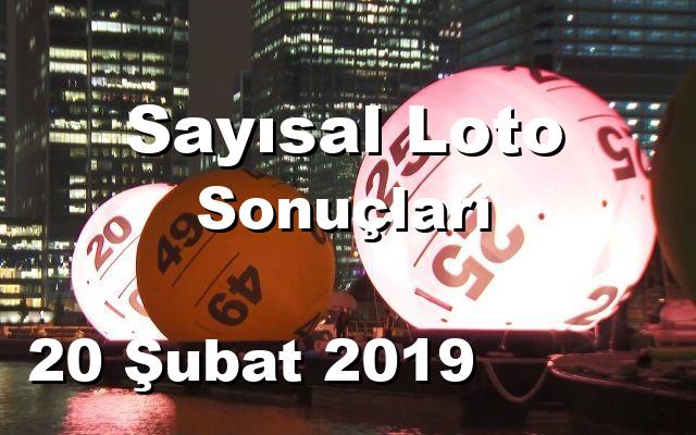 Sayısal Loto detay bilgiler 20/02/2019