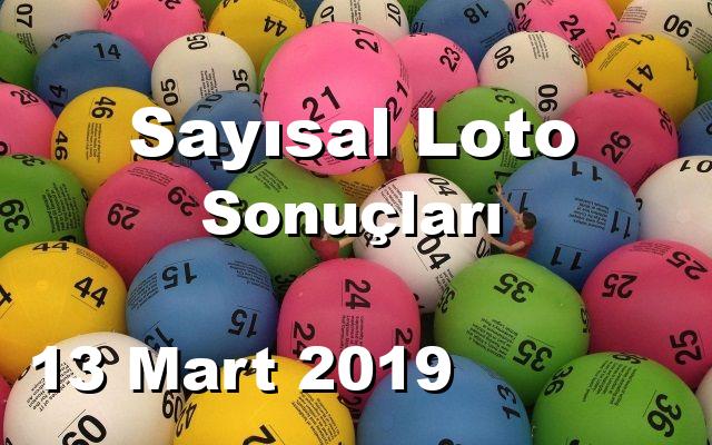 Sayısal Loto detay bilgiler 13/03/2019