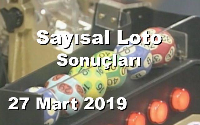 Sayısal Loto detay bilgiler 27/03/2019