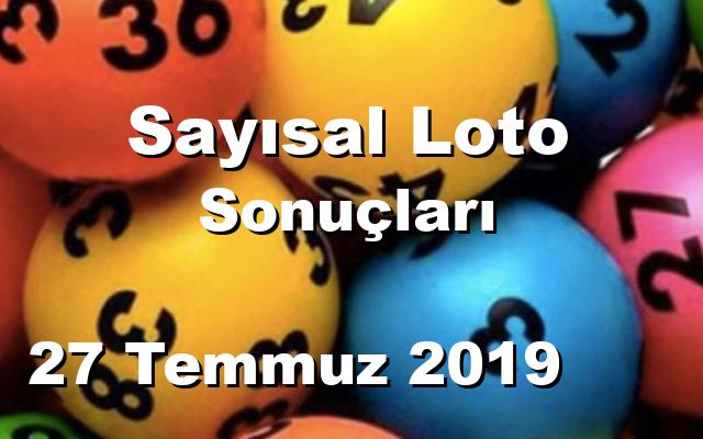 Sayısal Loto detay bilgiler 27/07/2019