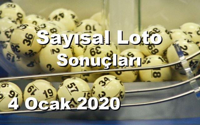 Sayısal Loto detay bilgiler 04/01/2020