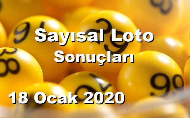 Sayısal Loto detay bilgiler 18/01/2020