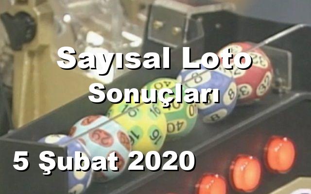 Sayısal Loto detay bilgiler 05/02/2020